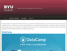 Tablet Screenshot of cis.byuh.edu