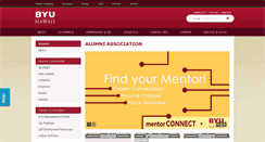 Desktop Screenshot of alumni.byuh.edu