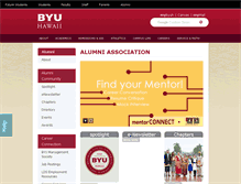 Tablet Screenshot of alumni.byuh.edu