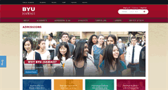 Desktop Screenshot of admissions.byuh.edu