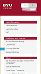 Mobile Screenshot of labs.byuh.edu