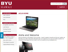 Tablet Screenshot of labs.byuh.edu